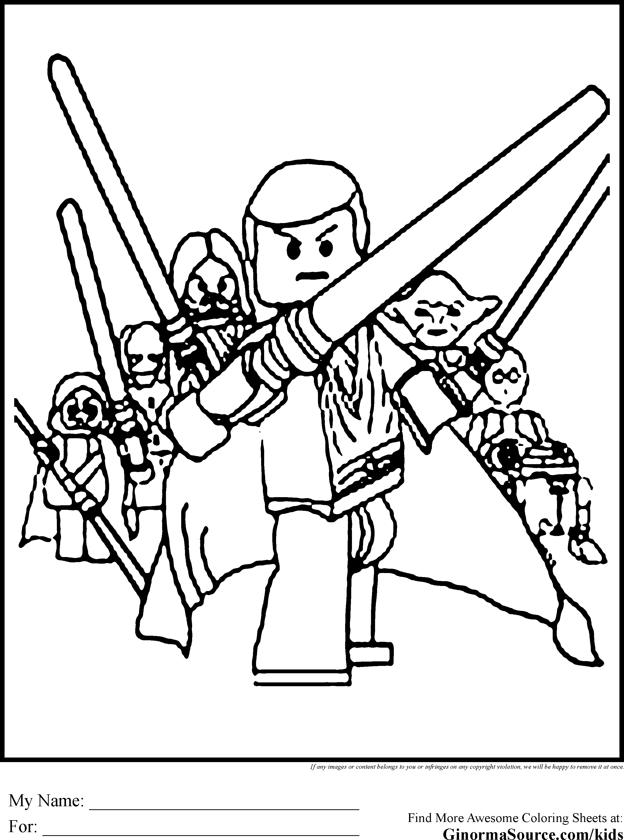 Lego starwars colouring in pages