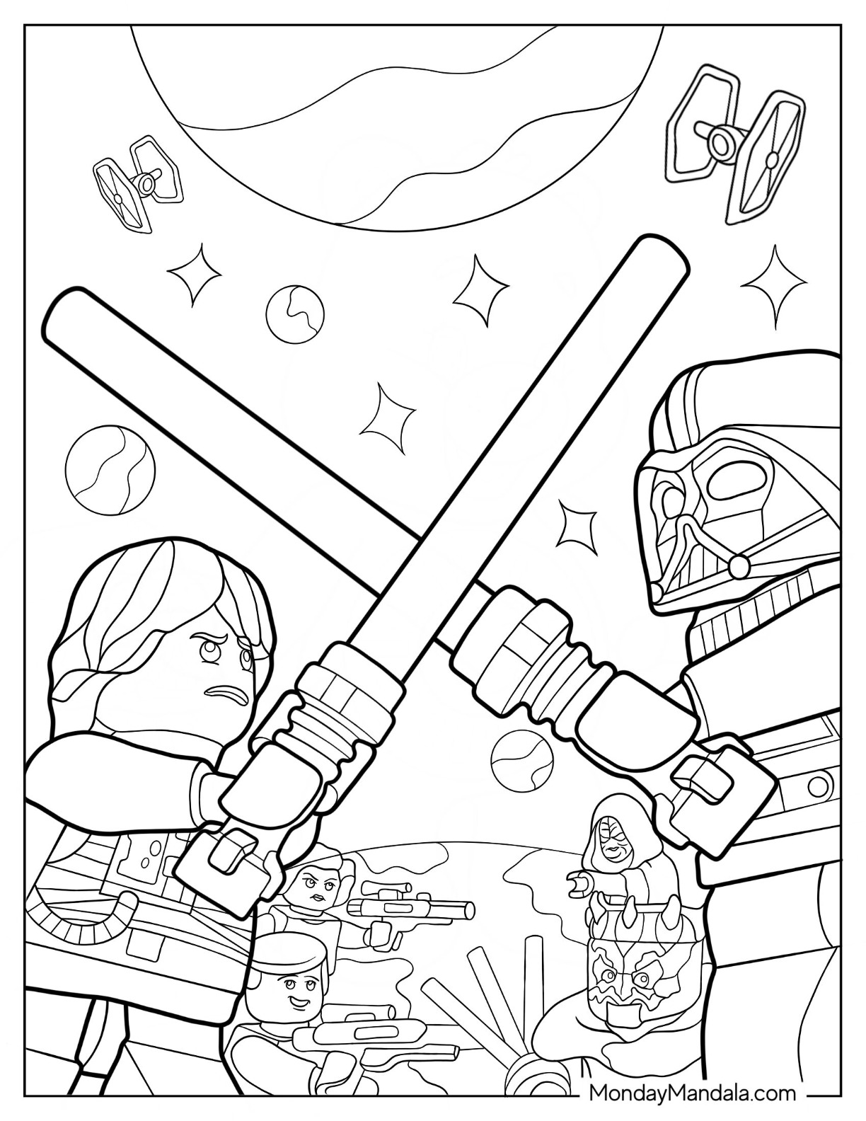 Lego star wars coloring pages free pdf printables