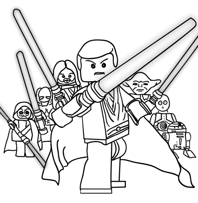 Lego star wars coloring pages