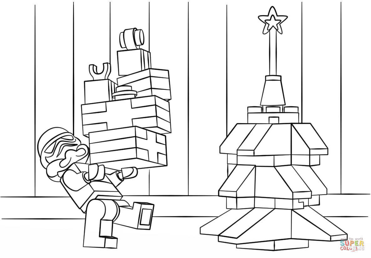 Lego star wars clone christmas coloring page free printable coloring pages