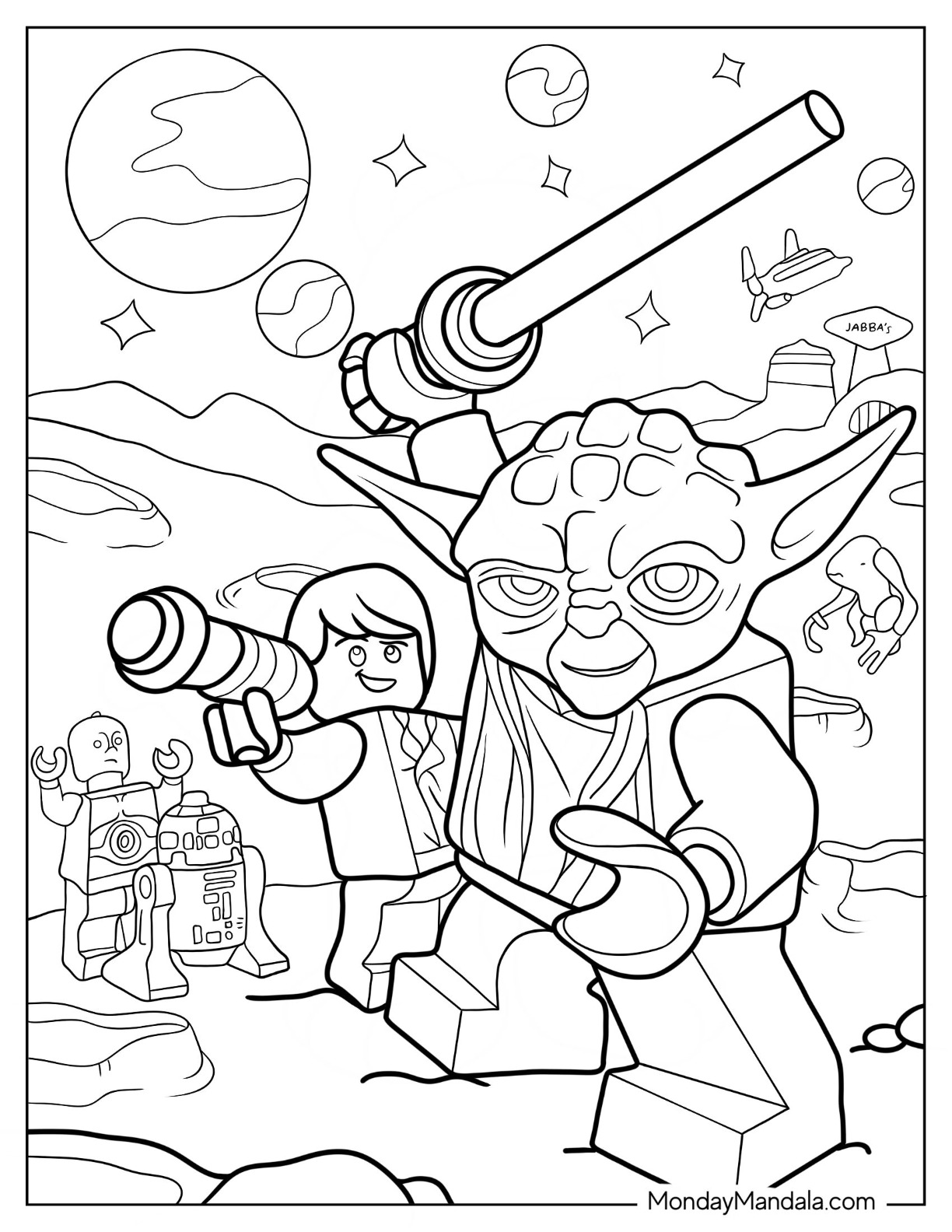 Lego star wars coloring pages free pdf printables