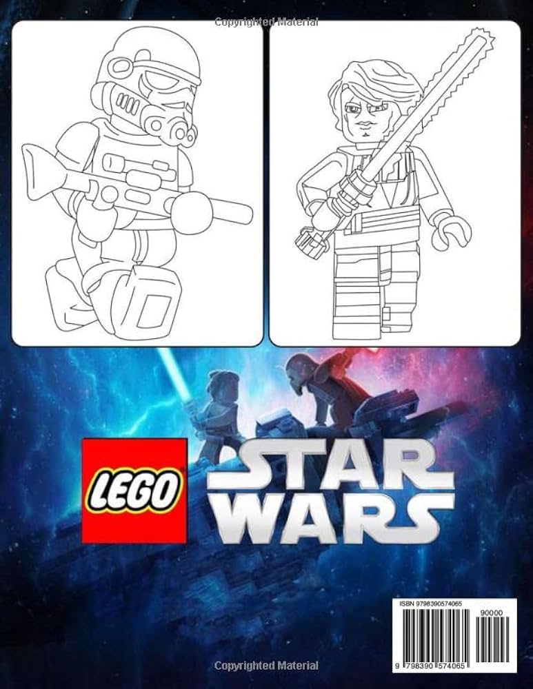 Legostarwars coloring book funny coloring pages for all fans great gifts for kids boys girls teens ages