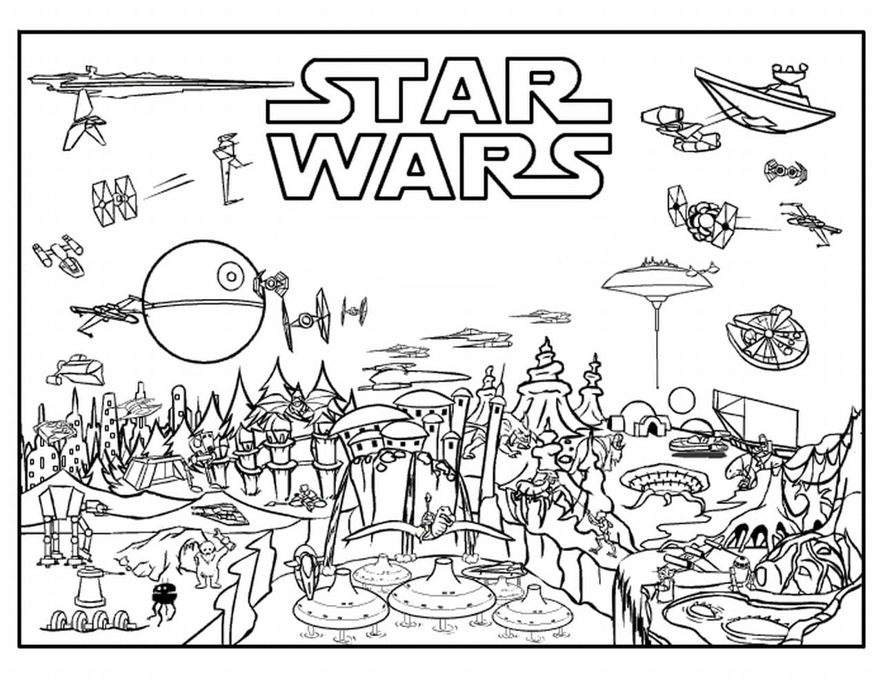 Lego star wars coloring pages