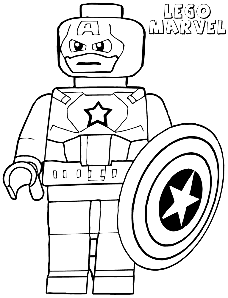 Lego superhero coloring pages