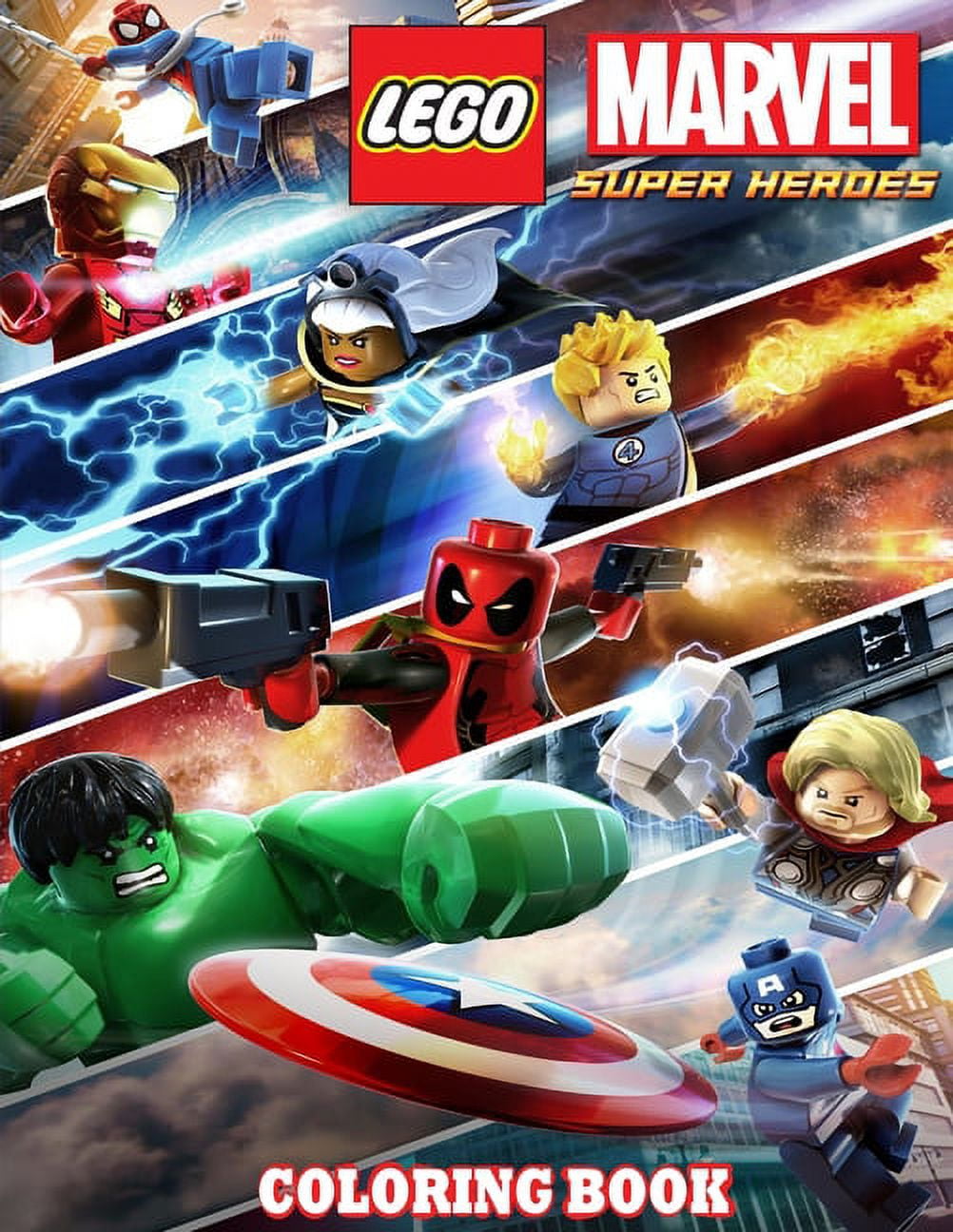 Lego super heroes coloring book great coloring book for kids and fans