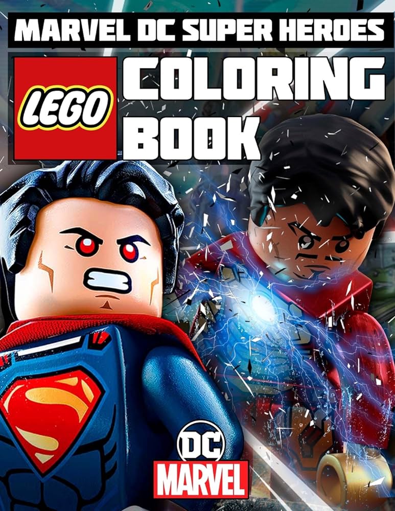 Lego marvel dc super heroes coloring book great book for marvel and dc comics fans books