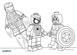 Free printable lego avengers coloring pages for kids