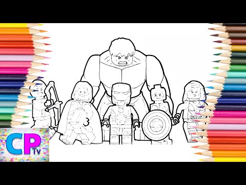 Lego superheroes coloring pages