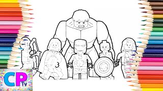 Lego superheroes coloring pages