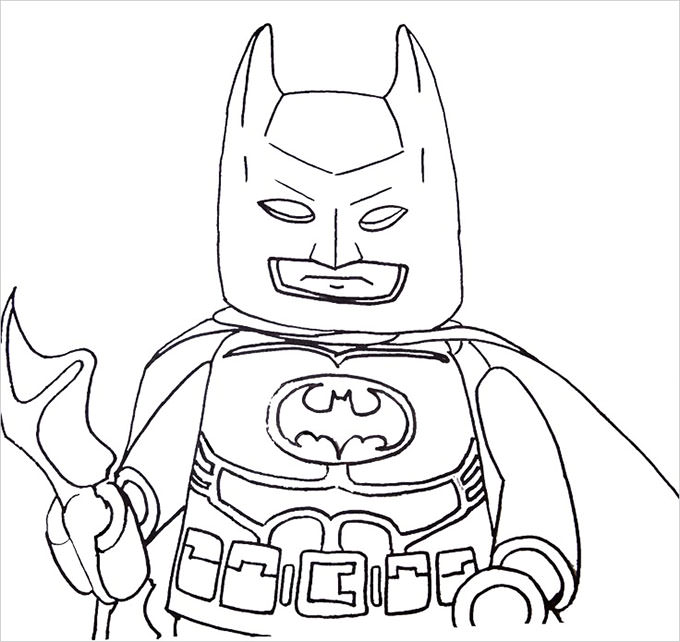 Superhero coloring pages