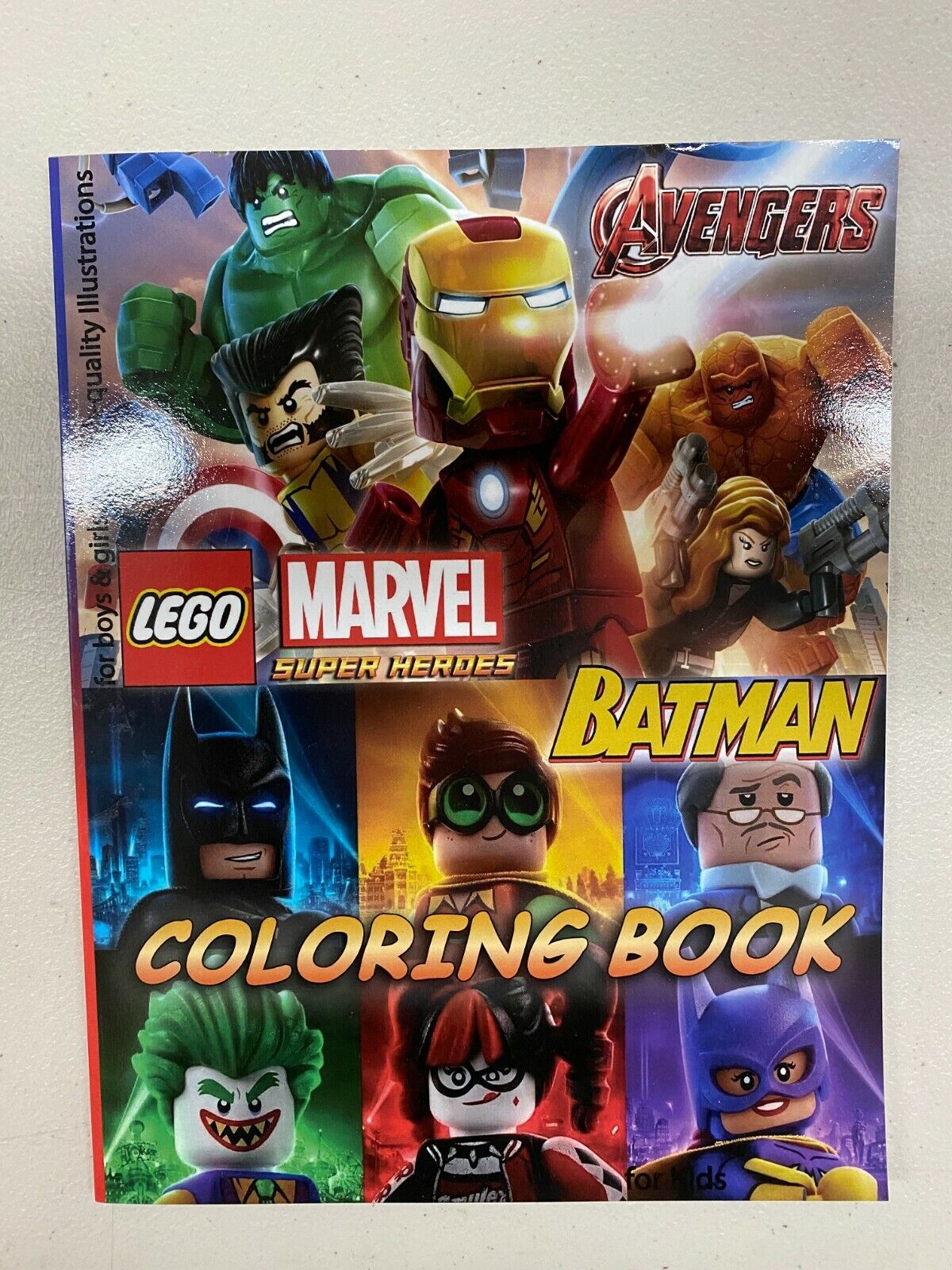 Lego marvel avengers super heroes coloring book for kids paperback