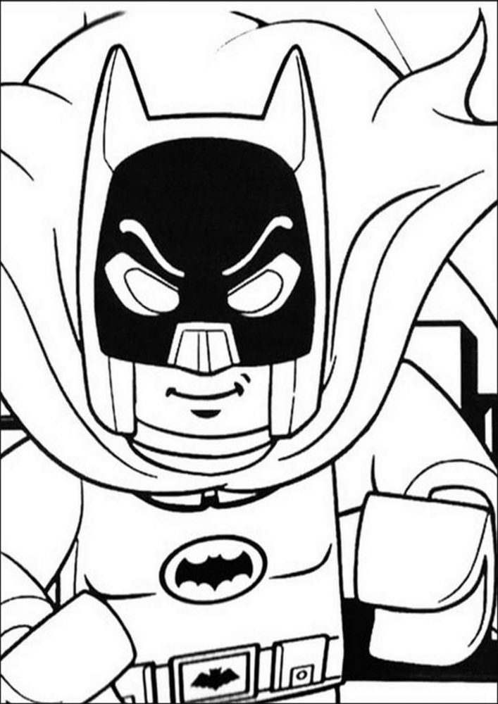 Free easy to print lego batman coloring pages