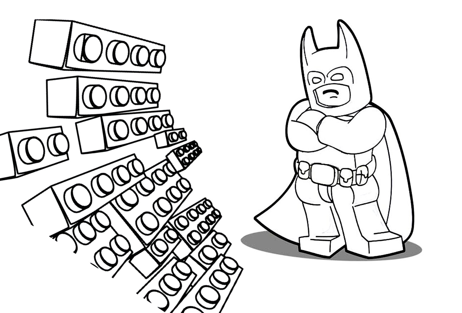 Lego great adventure coloring pages for kids