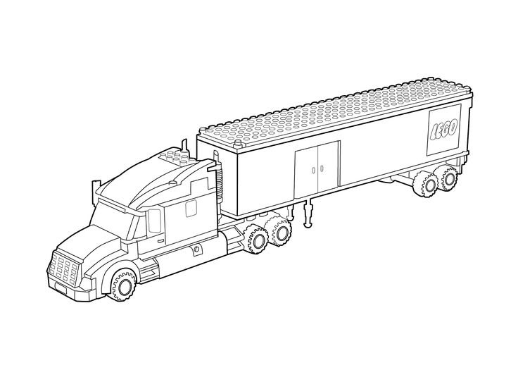 Lego truck coloring page for kids printable free lego coloring page lego coloring pages monster truck coloring pages truck coloring pages