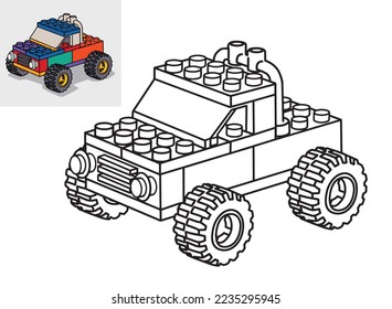 Lego truck over royalty