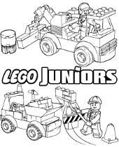 Lego firetruck coloring sheet