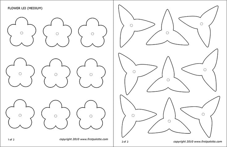Flower lei templates free printable templates coloring pages firstpalette flower template paper flowers craft templates hawaiian crafts