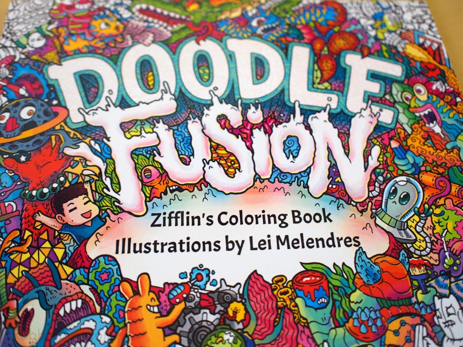 Get wacky creative with adult coloring book doodle fusion by lei melendres â â ken lamug author illustrator books film graphic novels writing