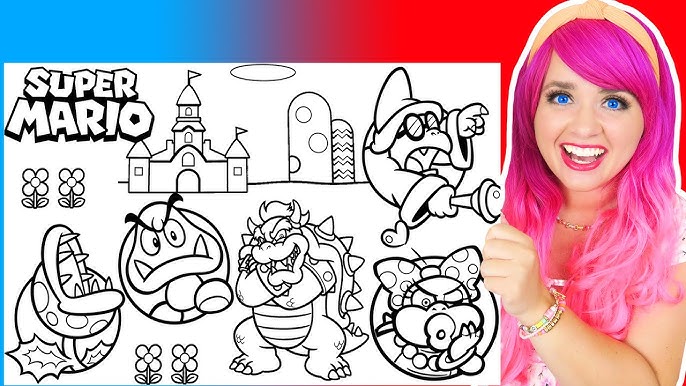 Coloring bowser koopalings super ario coloring pages bowser jr ley larry koopa troopa