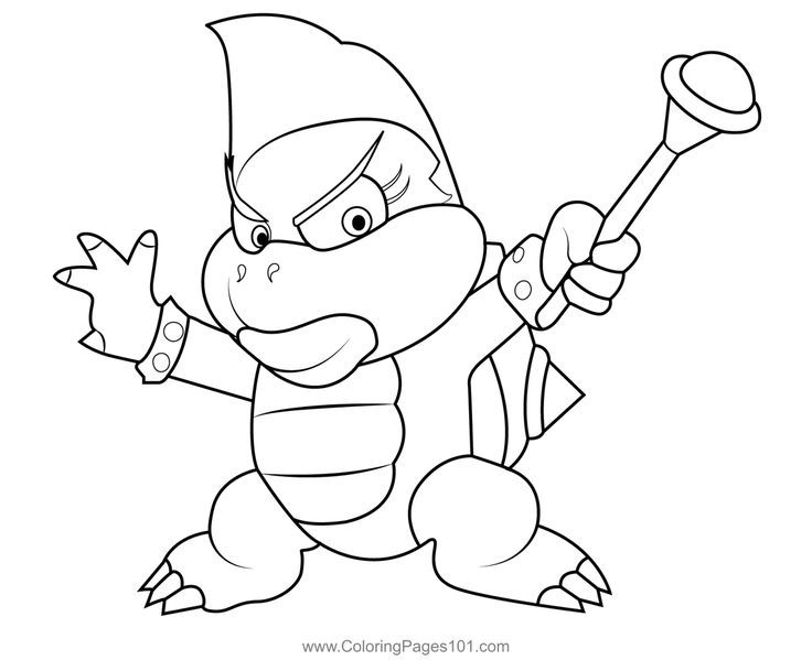 Ellen koopalings coloring page mario coloring pages coloring pages printable coloring pages