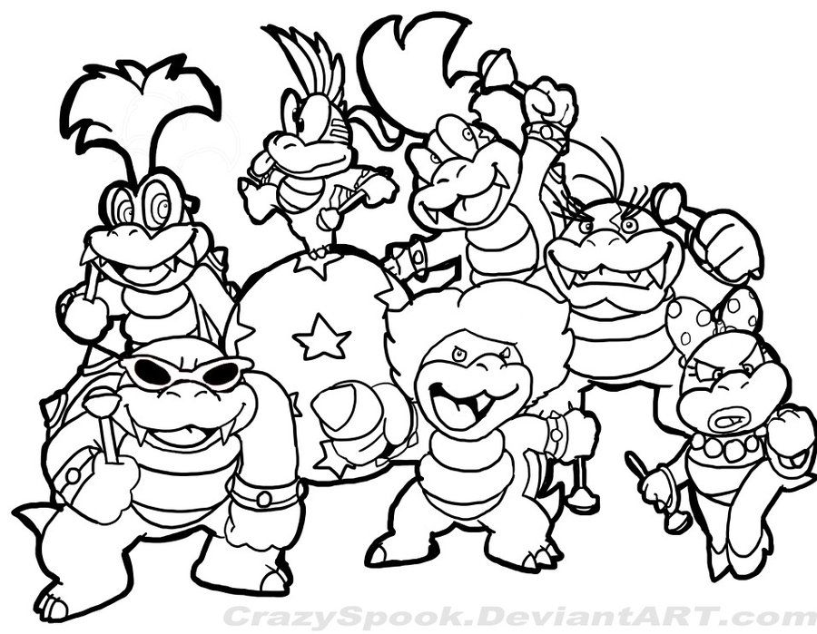 Free koopalings coloring pages download free koopalings coloring pages png images free cliparts on clipart library