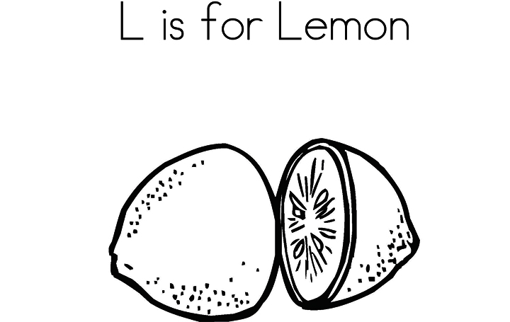 Lemon coloring pages