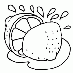 Lemon coloring pages printable for free download