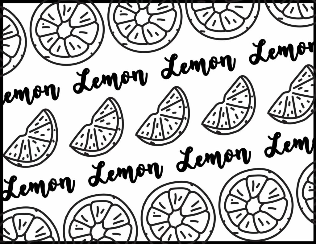 Lemon coloring pages roaring spork