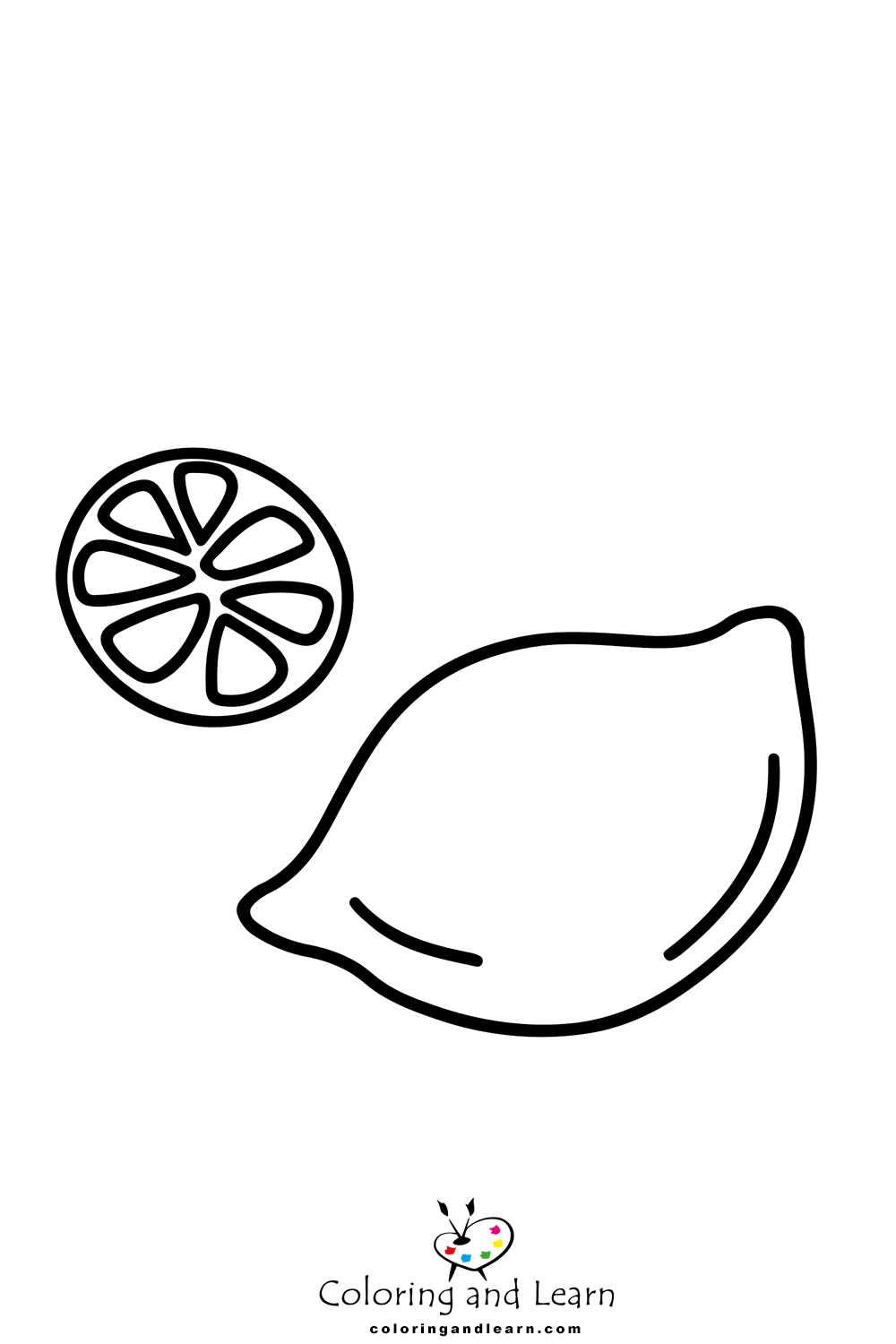 Lemon coloring pages