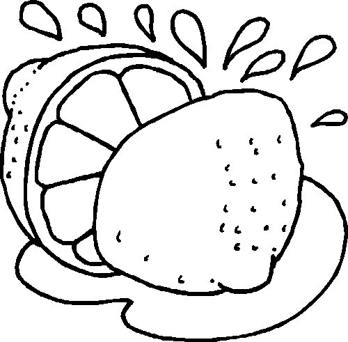 Lemon coloring pages