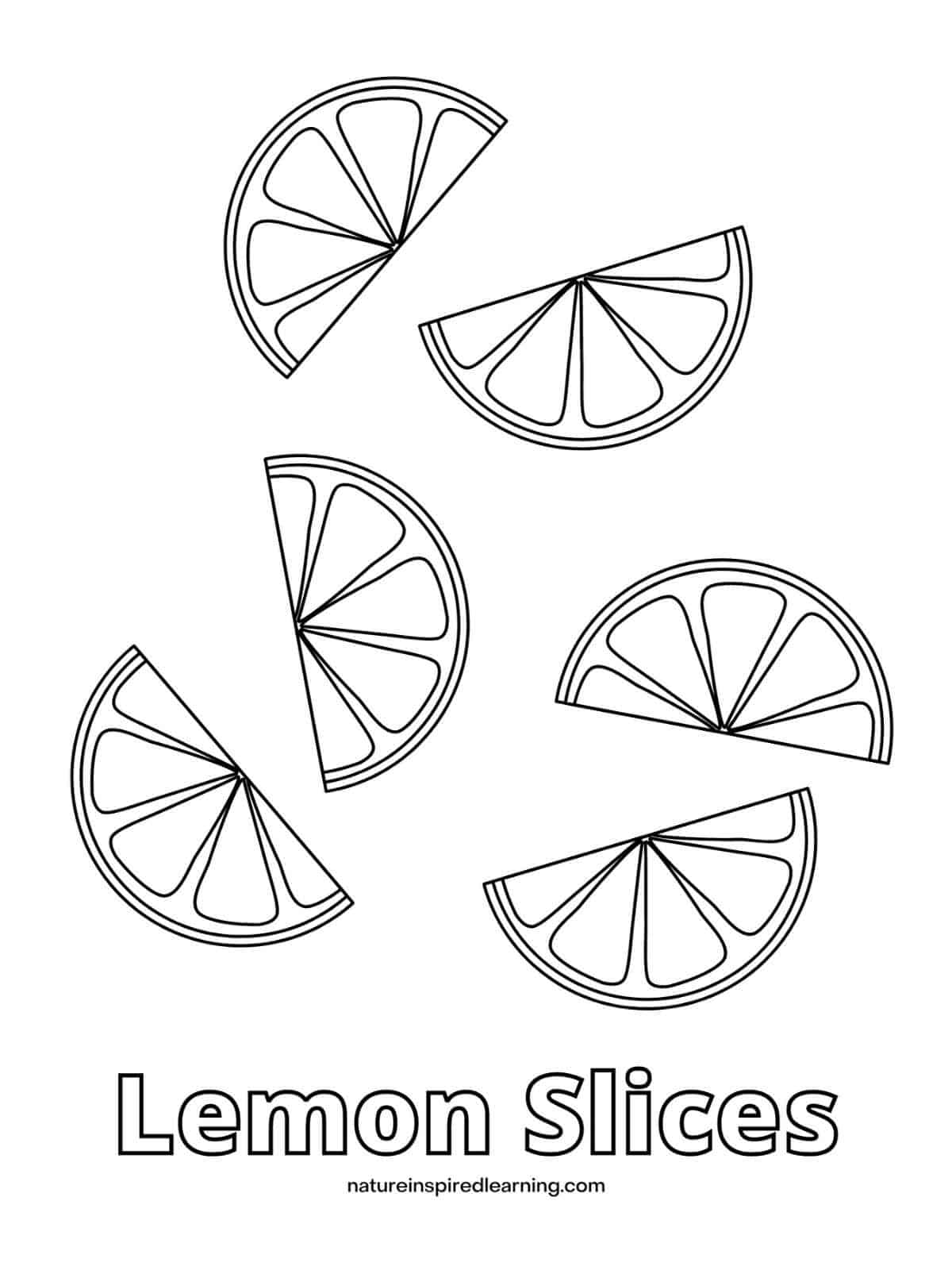 Lemon coloring pages