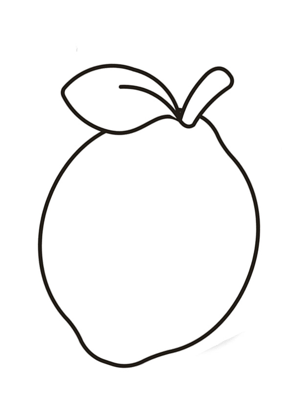 Coloring pages free coloring page of a lemon