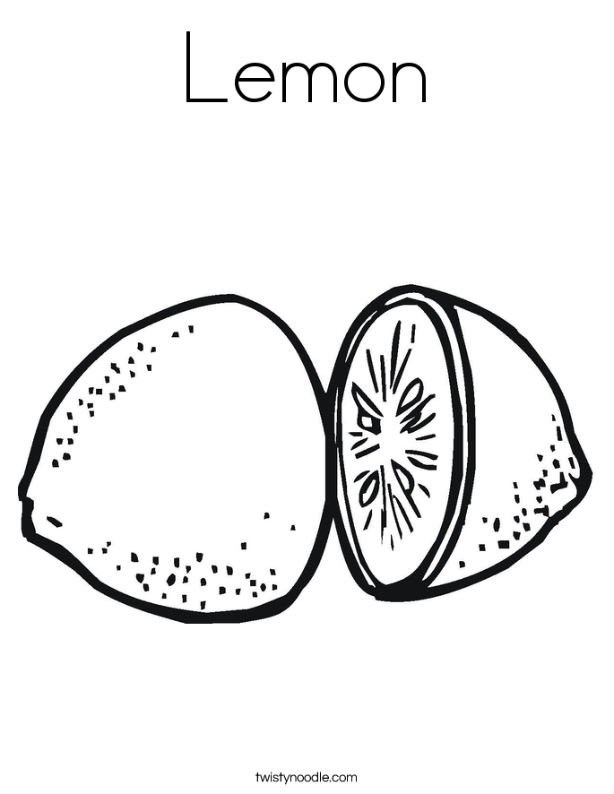 Lemon coloring page coloring pages fruit coloring pages lemon drawing