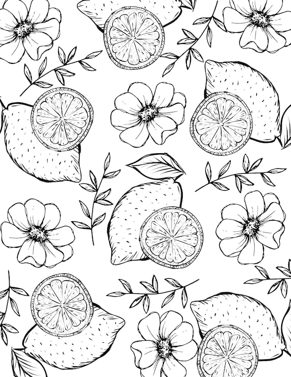 Printable lemon coloring pages lemon coloring adult coloring pages coloring lemons printable coloring pages printable