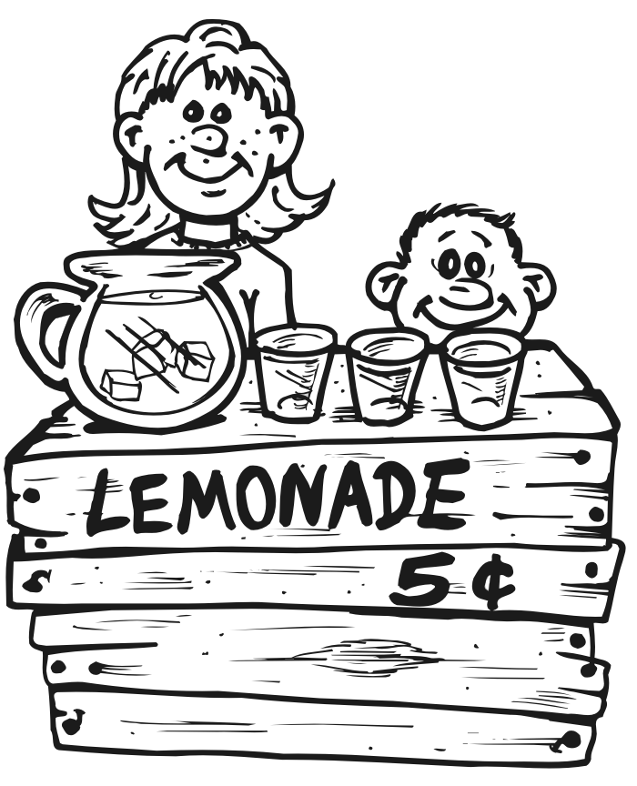 Lemon coloring pages