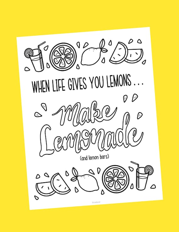 Lemonslemonade coloring page