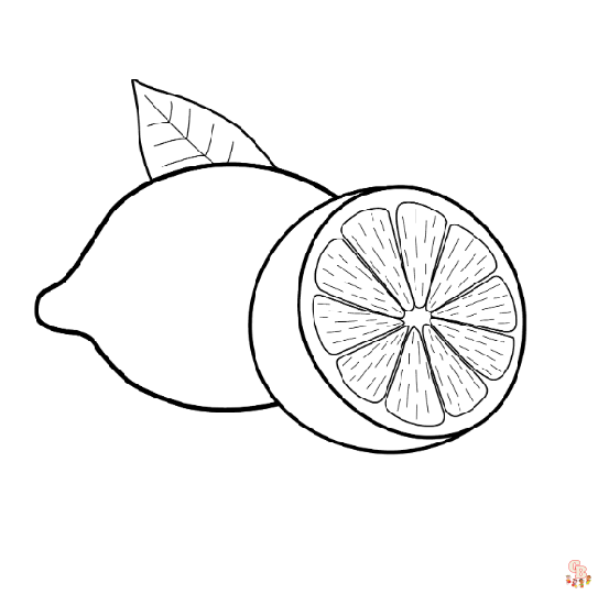 Lemon coloring pages refreshing and fun art activities for kids