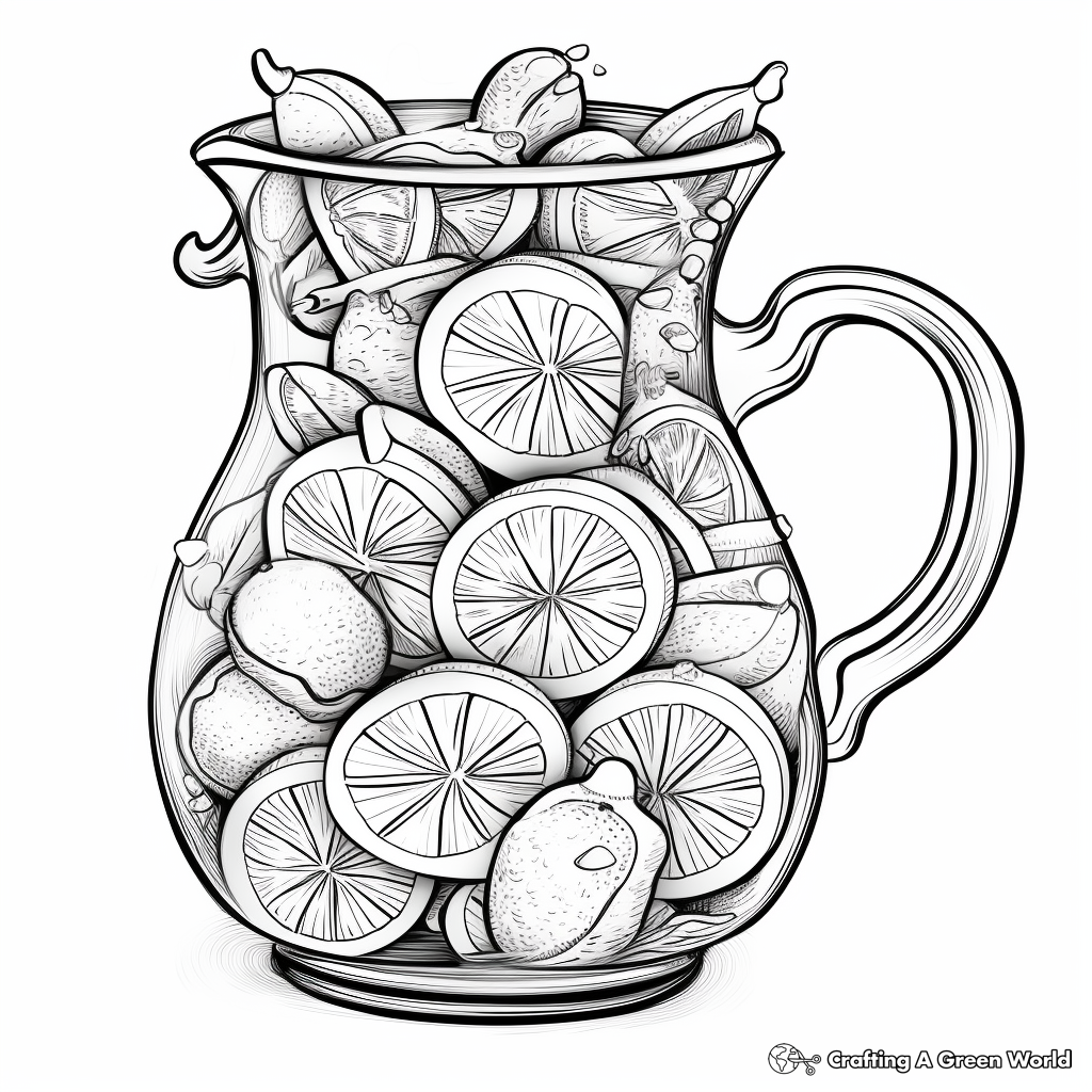 Lemon coloring pages