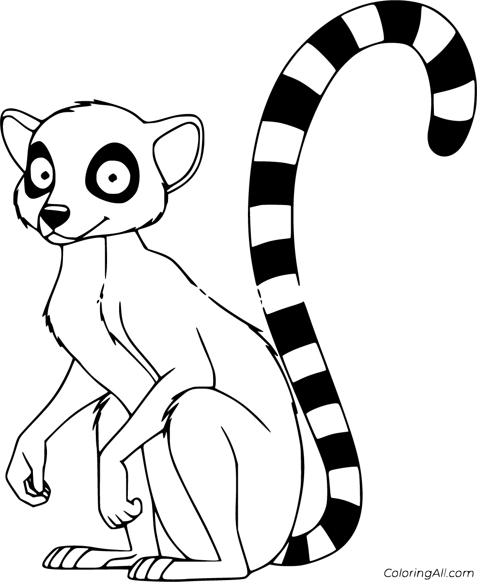 Free printable lemur coloring pages easy to print from any device and automatically fit any paper size elephant coloring page coloring pages lemur art