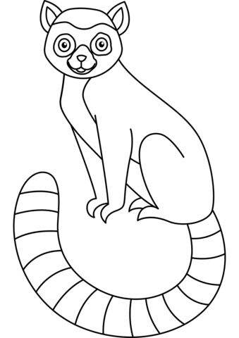 Lemurs coloring pages free coloring pages