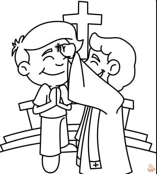 Free lent coloring pages for kids
