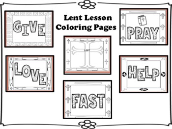 Lent lesson coloring pages by miss ps prek pups tpt