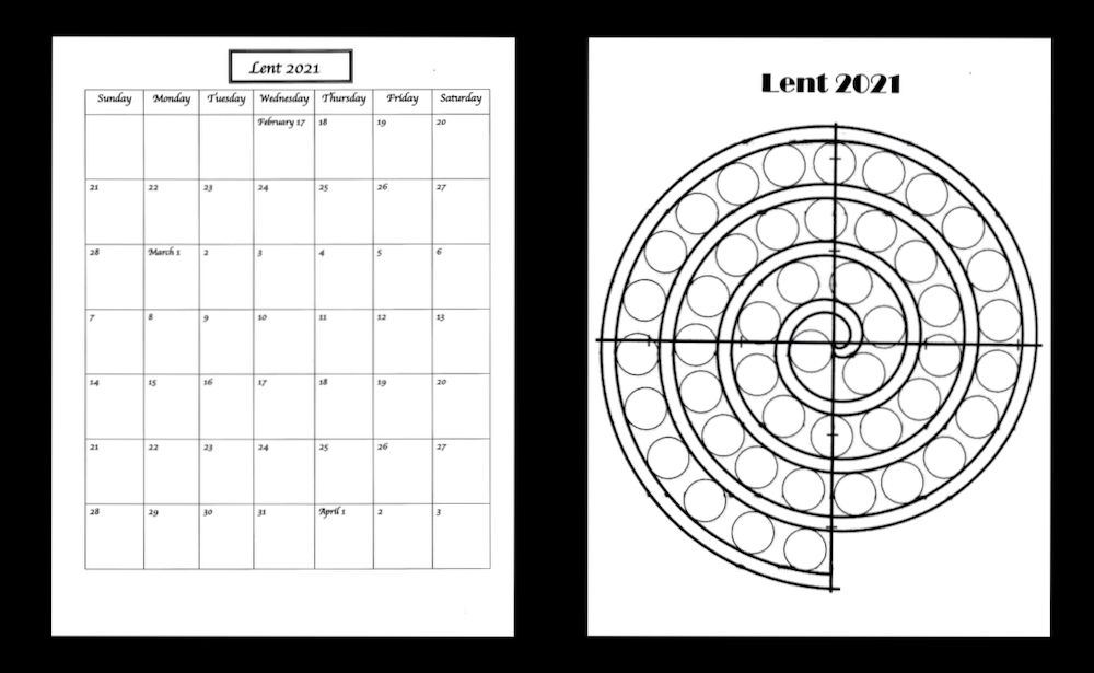 Lent prayer calendar to colour â the methodist church ipswich circuit