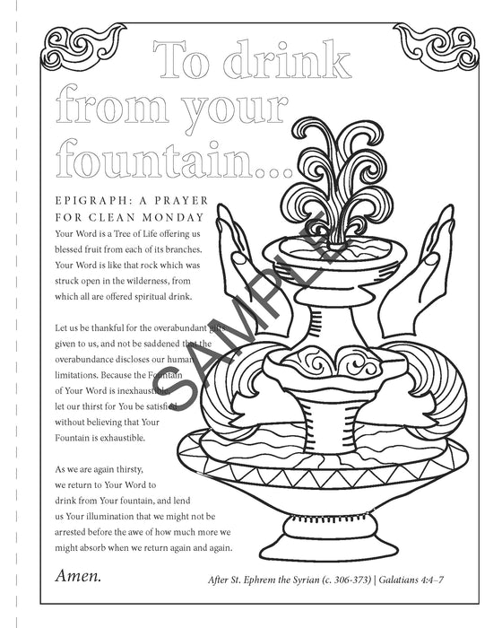 Coloring lent an adult coloring book for the journey to resurrection â chalice press