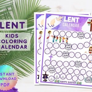 Lent coloring sheet