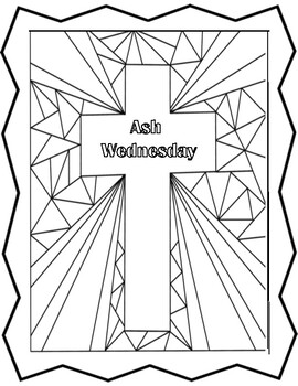 Lent coloring page tpt