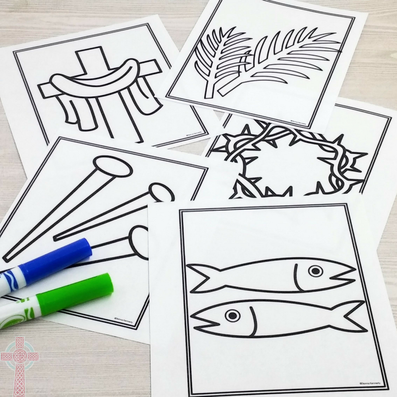 Lent coloring pages for catholic kids