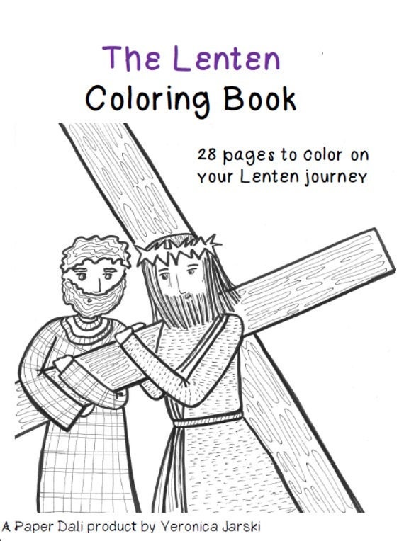 The lenten coloring book printable