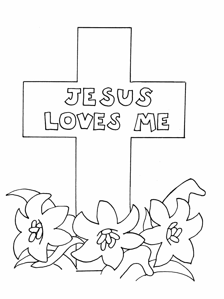 Jesus coloring page printable for free download