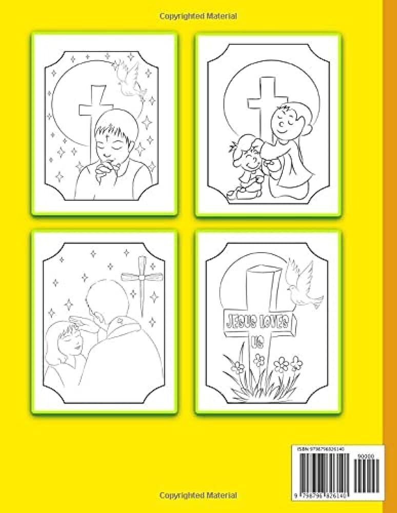 Lent coloring book for kids ages